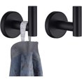 thumbnail image 1 of Gancho para toallas de baño YONGSHENG Acero inoxidable 304 negro mate Paquete de 2, 1 of 5