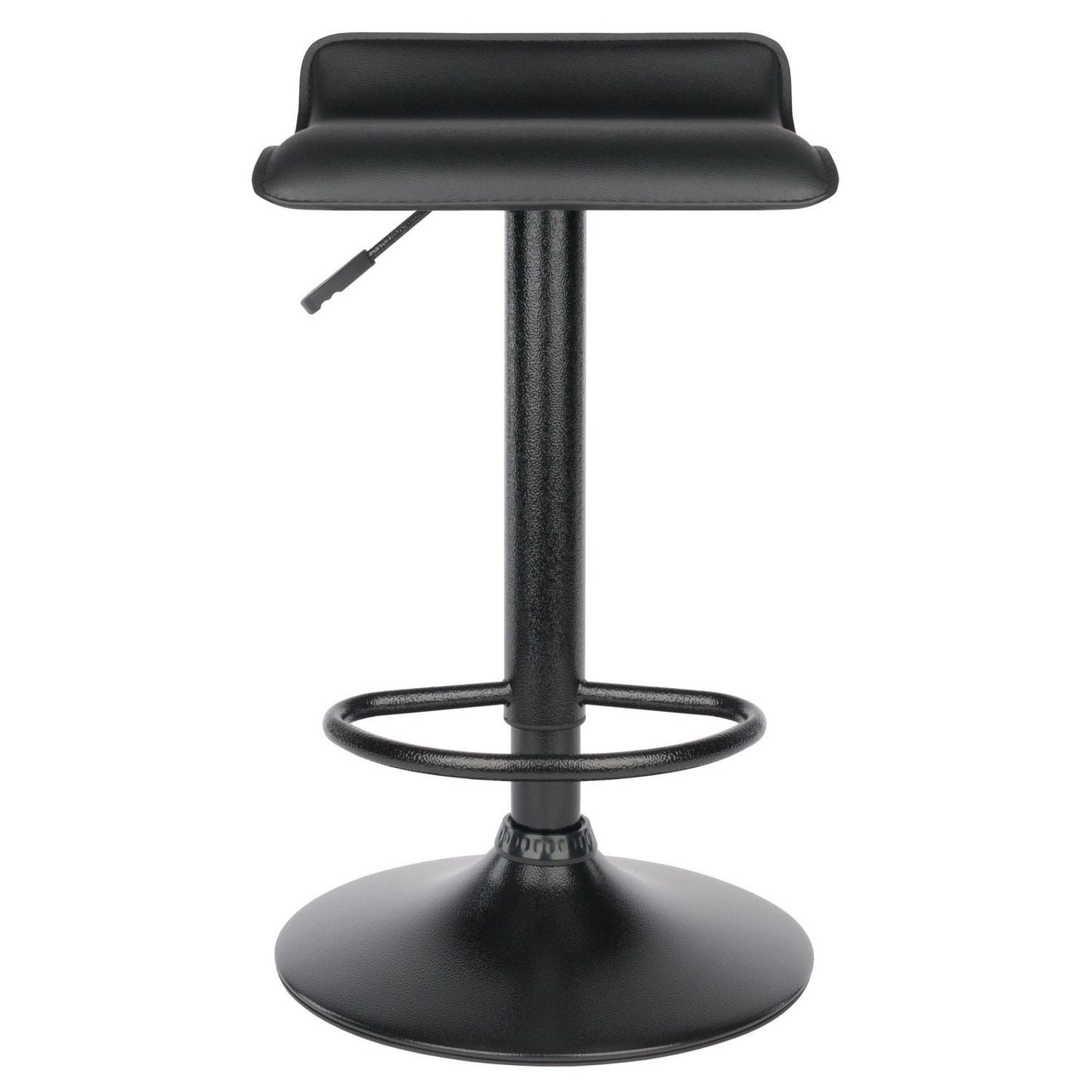 Winsome Obsidian Adjustable Swivel Stools, 2-Pc Set, Black