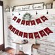 thumbnail image 3 of Feliz Navidad Burlap Banner Dos Banderas de Copo de Nieve Feliz Navidad Banner Decoración Afortunado Sencillez, 3 of 5