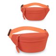 thumbnail image 2 of Clossjun Women Pure Colour Crossbody Bag Casual Lightweight Spacious Shoulder Packs Adjustable belt Waist Bags For Work Out Back To School Saffron, 2 of 6