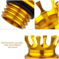 thumbnail image 3 of WEUVEB Motorcycle Fuel Tank Cap in Golden Aluminum Suitable for Custom Motorcycle Modification, 3 of 8