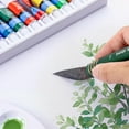thumbnail image 5 of Falling in Art Professional Squirrel Hair Paintbrush Set, 4-Piece Pointed Tip, Watercolor Artist Brushes(#0#4#8#12), 5 of 8