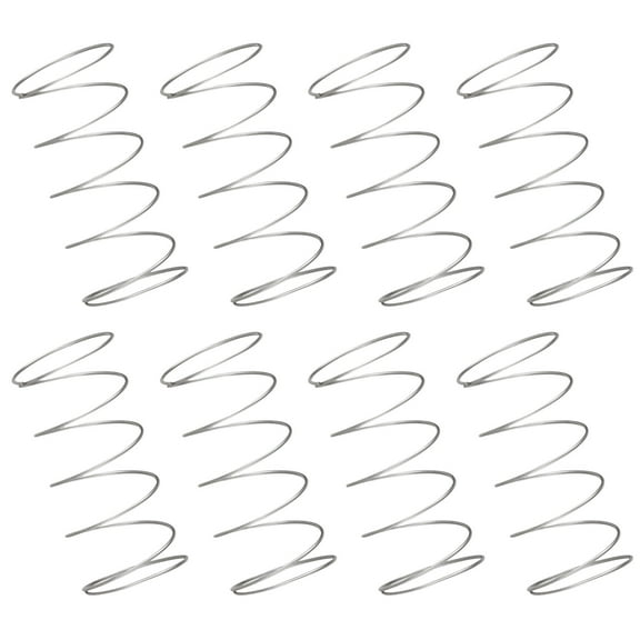 8pcs High Performances Flush Control Spring Easy Installation Toilet Tanks Press Spring set for Renters and Homeowners