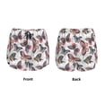 thumbnail image 6 of Uemuo Vintage Butterflies Pattern Women's Athletic Shorts High Waisted Running Shorts with Liner Pockets Gym Elastic Workout Shorts-Small, 6 of 9