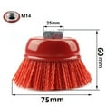 thumbnail image 1 of Lefu 75mm* M14 Cup Nylon Abrasive Brush Wheel Polishing Angle Grinder Tool 4Inch, 1 of 7