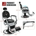 thumbnail image 4 of Costway Barber Chair Salon Chair Hydraulic Recline Beauty Spa Styling Equipment Black, 4 of 10
