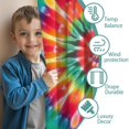 thumbnail image 3 of Blackout Kids Curtains,Colorful Rainbow Tie Dye Spiral Pattern Childrens Insulated Curtains Set Of 2,Bedroom Essentials,Toddler Room Decor 42"x54", 3 of 5