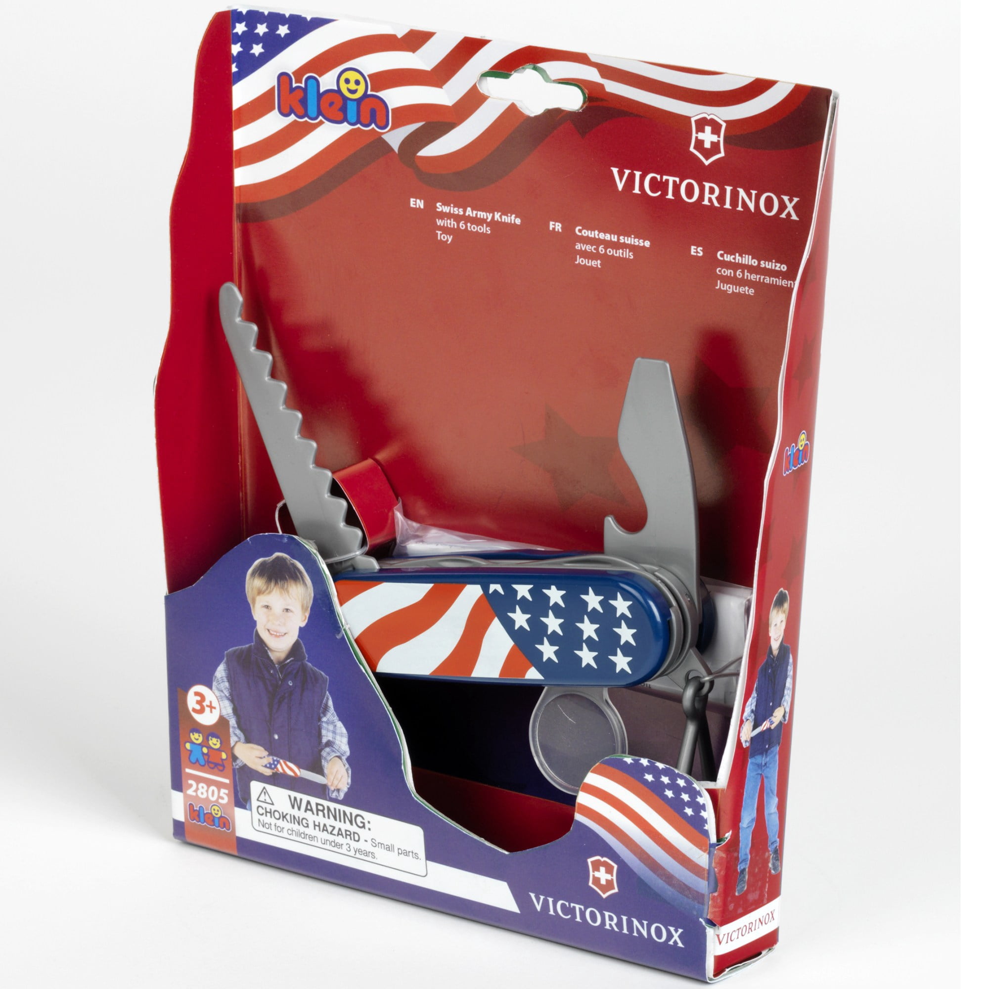 Klein Victorinox: USA Swiss Army Knife - Kids Play 6 Tool Toy, Ages 3+