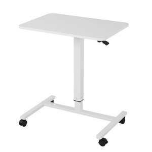 Kagrote Mobile Standing Desk Adjustable Height Portable Computer Desk Height Adjustable Mobile Standing Desk Rolling Standing Desk Mobile Desk Workstation With Wheels Pneumatic Mobile Laptop portable