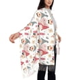 thumbnail image 4 of Haiem Gnome With Love Letter Pattern Women's Long Blanket Scarf Chunky Oversized Winter Fall Warm Scarf Big Tartan Scarves Wrap Shawl Ladies Gifts, 4 of 8