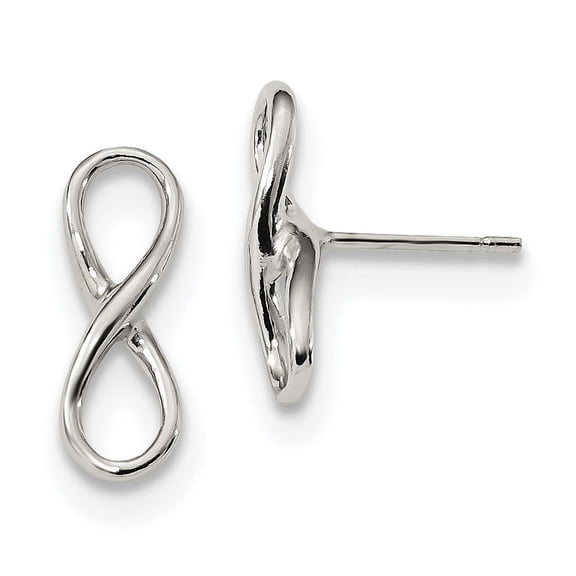 Primal Silver Sterling Silver Infinity Knot Post Earrings