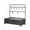 Black-BK-home supplies, variant on LEFTHIGH Home Jewelry Rack Organizer Desktop Trinket Display Rack Desktop Shelf Hangable Shelf Iron Shelf Room Decor
