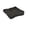 Black, variant on AOMXGD 15.7x15.7in Thickened Faux Linen Seat Cushion, Compressed Packaging Candy Color Floor Mat, Non-Slip Chair Pad for Home, Dorm, Living Room