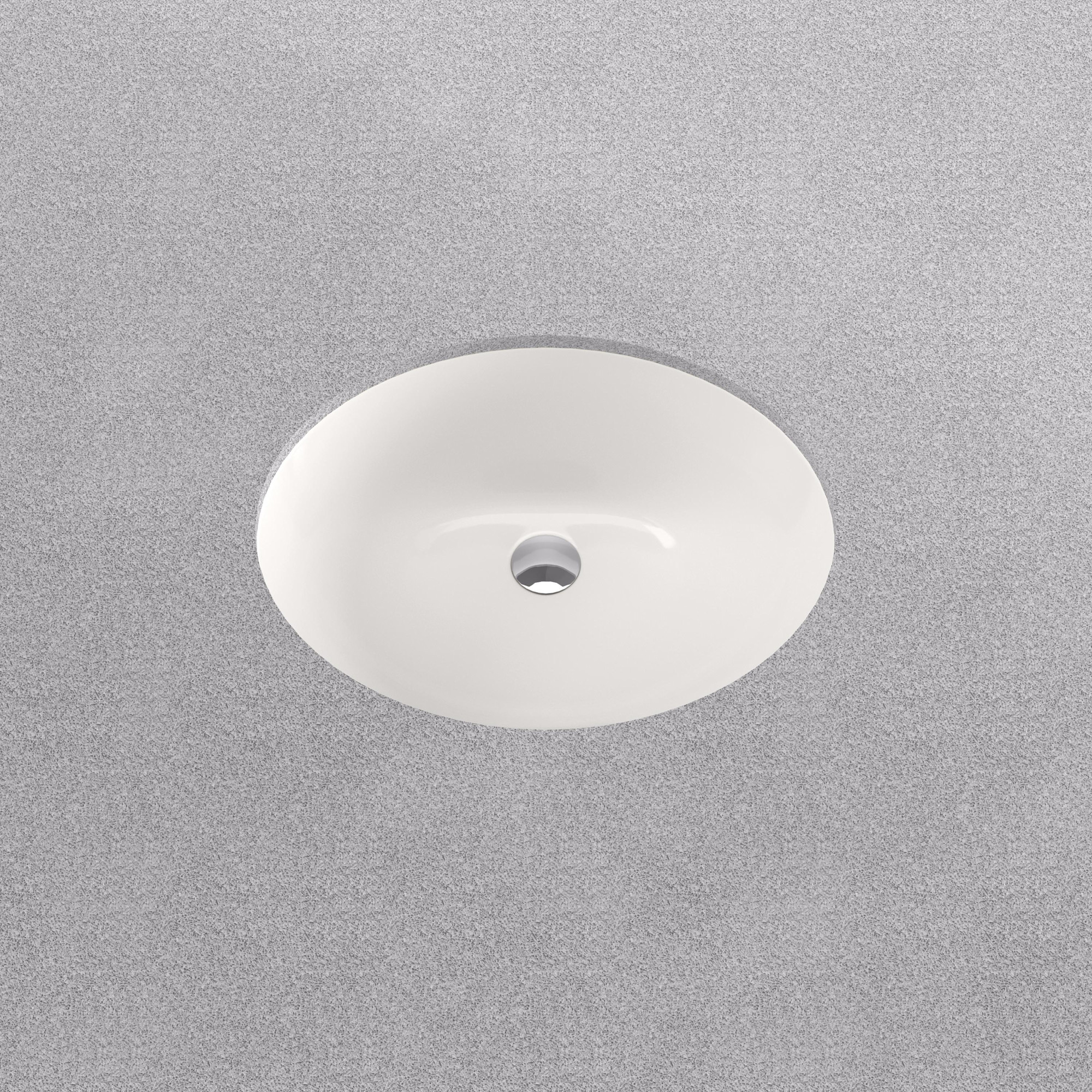 Proflo PF1512UWH Comstock 17" Oval Vitreous China Undermount Bathroom Sink - White