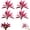 4pcs, variant on Large Realistic Artificial Boston Fern & Dragon's Blood Tree Plants with 12 Leaves Vibrant Pink & Purple Faux Foliage, UV Resistant Artificial Ferns for Home Garden