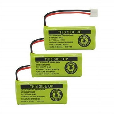 BT18433 BT28433 BT184342 BT284342 BT-1011 Replacement Battery for Vtech Phone CS6209 CS6219 CS6229 DS6151 89-1330-01-00 CPH-515D(Pack of 3)