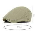thumbnail image 6 of Men Newsboy Hat Flat Cap, Cotton Adjustable Golf Fitted Hat Breathable Irish Cabbie Ivy Driving Gatsby Hunting Cap, 6 of 7