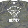 thumbnail image 4 of Inktastic Handpicked for Earth by My Uncle in Heaven with Angel Wings Boys or Girls Baby Bodysuit, 4 of 5