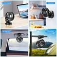 thumbnail image 6 of 4000mAh Portable Clip on Fan with LED Lights, Battery Operated USB Desk Fan,4 Speed Quiet Rechargeable Mini Table Fan, 360° Rotate Personal Cooling Fan for Home Office Stroller Camping (Black), 6 of 6
