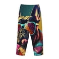 thumbnail image 3 of Lsque Retro Bulldog Sunglasses Print Women's Pajama Pants, Lounge Pant - Comfortable Home Wear,Elastic Waistband, Stylish Design-Large, 3 of 9