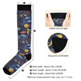thumbnail image 3 of FORMRS Womens Knee High Socks Casual Long Thick Travel Daily Wear, 2 Pairs, Cartoon Ocean Pattern, 3 of 6