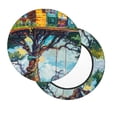 thumbnail image 2 of Bingfone Whimsical Treehouse Painting Padded Round Bar Stool Cover Cushion with Elastic Fabric Round Chair Seat - Whimsical Treehouse Painting, 2 of 7