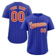 thumbnail image 3 of LS Custom Pinstripe Baseball Jersey Button Down Shirt Printed or Personalized Name Number for Men/Women/Youth, 3 of 7