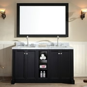 ARIEL WESTWOOD 61 IN. DOUBLE SINK VANITY SET IN WHITE