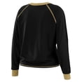 thumbnail image 3 of Women's WEAR by Erin Andrews Black/Gold New Orleans Saints Tie-Front Long Sleeve Top, 3 of 4