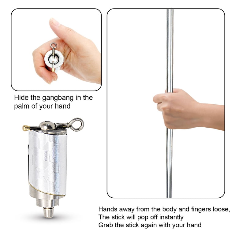 pdqouc Clearance Pocket Staff, Metal Stage Magic Tricks Appearing