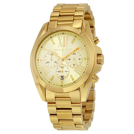 Save On Michael Kors Original MK5550 Unisex Bradshaw Black Stainless Chrono Watch 43mm! 5 Michael Kors MK5605 Bradshaw Round Adult Metal Male Watch