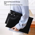 thumbnail image 2 of Fireproof Document Bag with Lock,Fireproof and Waterproof Money Bag with Zipper Closure, Storage Pouch for A4 Letter Size Document, Cash, Cell Phone, Passport-Black, 2 of 5