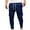Mens Pants Blue, variant on Sinpiling 50% Clearance Off Cargo Pants for Men Big and Tall Plus Size Slim Fit Tapered Drawstring Elastic Waist Trousers Classic Solid Multi Pockets Comfort Joggers Pant M-4X Christmas Gifts