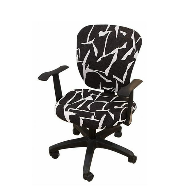 Stretch Jacquard Home Office Computer Chair Seat Covers, Swivel Chair