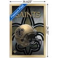 thumbnail image 3 of NFL New Orleans Saints - Helmet 16 Wall Poster, 14.725" x 22.375", Framed, 3 of 3