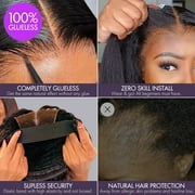Luvme Brown Highlight Natural Black Blonde Highlight Deep Curly Glueless 5x5 Closure Pre-Cut Lace Wig Breathable Cap 12