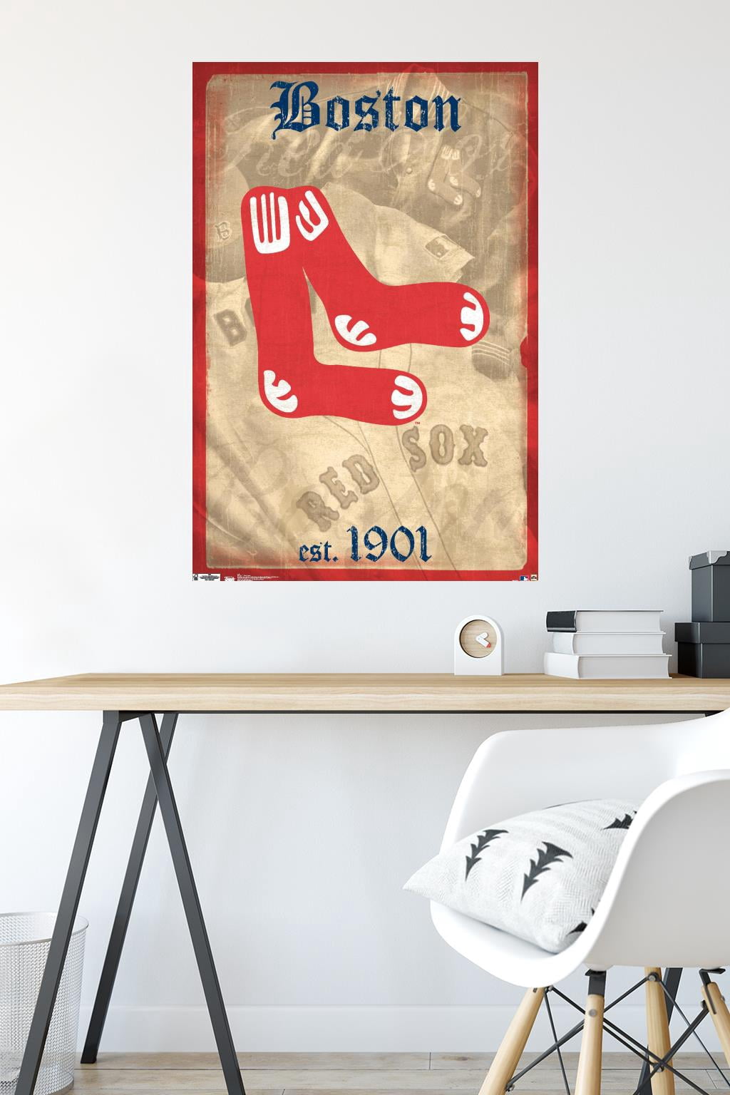 MLB Boston Red Sox - Retro Logo 14 Wall Poster, 22.375" x 34"