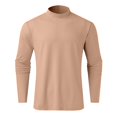 thumbnail image 5 of mgoYE V Neck T Shirts Men Men's Long Sleeve T-Shirt, Lightweight Tri-Blend Tee for Men, Available in Tall Mens Shirts Casual(Rose Gold,L), 5 of 5