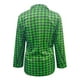 thumbnail image 3 of Chaqueta Elegante Mujeres Casual Vintage imprimir single Button lapel manga larga Slim traje temperamento Cardigan Coat para las damas de oficina,blazer moda（Verde， L), 3 of 5