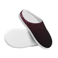thumbnail image 3 of Daiia Pink Glitter Sparkles A Print Women’s Fuzzy Slippers Memory Foam Lightweight House Shoes Cozy Loafer Flannel House Shoes-42/43, 3 of 7