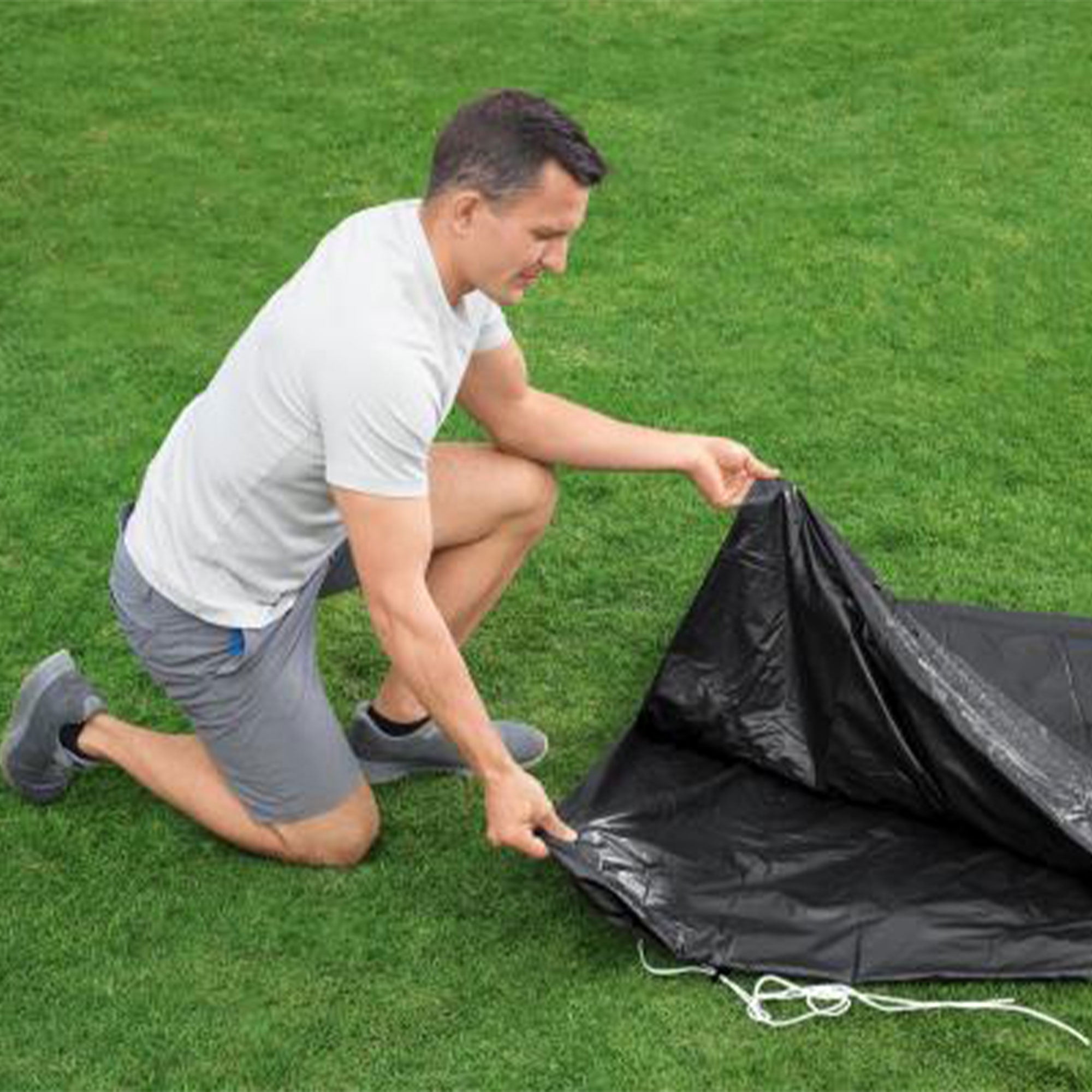 Bestway Flowclear 18' Swimming Pool Cover for Above Ground Frame Pools (Cover Only)