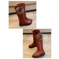 thumbnail image 3 of BAMAIA Girl's Waterproof Pom Pom Back Zipper Fur Tall Riding Boots (Toddler/Little Kid/Big Kid), 3 of 9