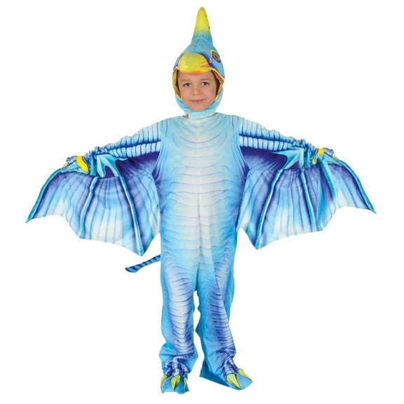 Prehistoric Reptile Blue Pterodactyl Costume Child's Small 4-6