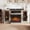 59inh-Gray Wash, variant on FlowSun 59 inch Fireplace TV Stand for TVs up to 65'',Modern Highboy Media Console with 24'' 3-Side Glass Fireplace,Adjustable Flame & LED Color,Gray Wash