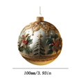 thumbnail image 3 of Xihbxyly Colgante Navideño de Acrílico, Forma Redonda Plana 2D, Diseño de Escena Festiva, Acabado Brillante Duradero, Decoración Versátil para Árbol, Exhibición Navideña, Tamaño de 3.93 Pulgadas, 3 of 3