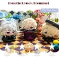 thumbnail image 3 of Anime Plush Keychain for Backpack, 4" Cute Chibi Plush Figure, Furina Lyney Neuvillette Stuffed Toys Bag Charm Xmas Birthday Gift Plush for Fans (Lyney), 3 of 12
