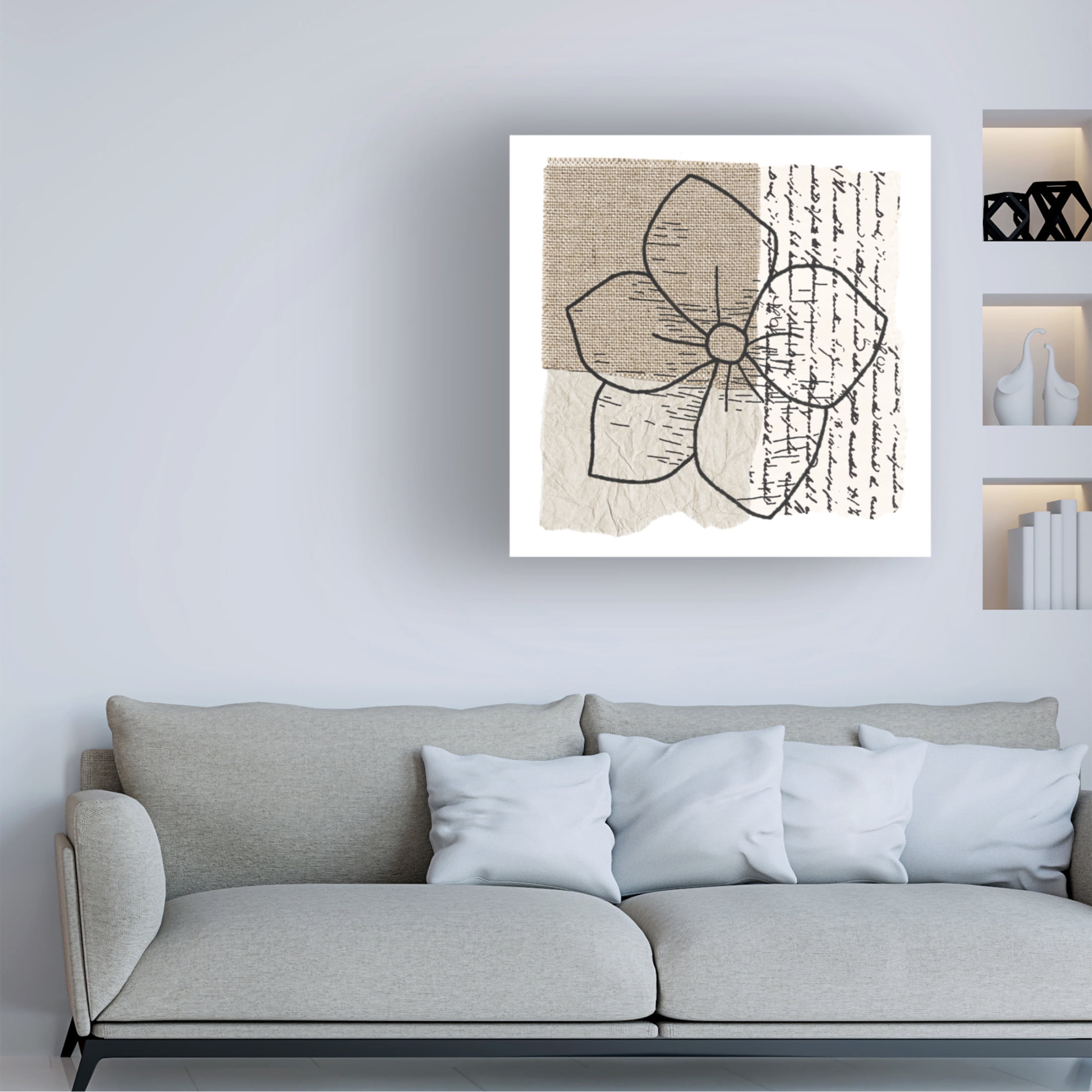 Trademark Fine Art Alonzo Saunders  Simple Flower I Canvas Wall Art
