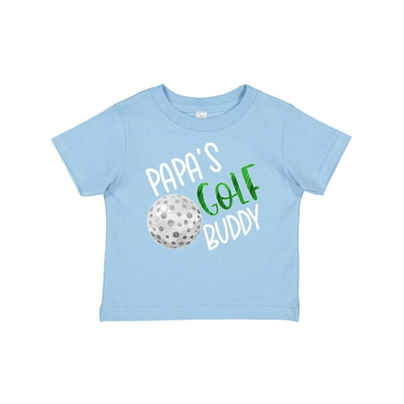 

Inktastic Papa s Golf Buddy with Golf Ball Gift Baby Boy or Baby Girl T-Shirt