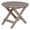 Gray, variant on Shine Company Adirondack Round Cedar Wood Foldable Side Table in Green