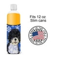thumbnail image 4 of Portuguese Water Dog Winter Snowflakes Holiday Ultra Hugger for slim cans, 4 of 6